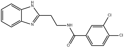 N-[2-(1H-benzimidazol-2-yl)ethyl]-3,4-dichlorobenzamide Structural