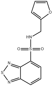 N-(furan-2-ylmethyl)-2,1,3-benzothiadiazole-4-sulfonamide Structural