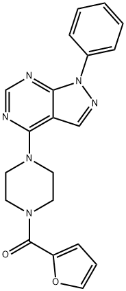 furan-2-yl-[4-(1-phenylpyrazolo[3,4-d]pyrimidin-4-yl)piperazin-1-yl]methanone Structural