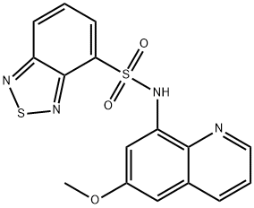 N-(6-methoxyquinolin-8-yl)-2,1,3-benzothiadiazole-4-sulfonamide Structural
