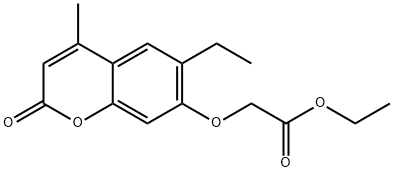 ethyl 2-(6-ethyl-4-methyl-2-oxochromen-7-yl)oxyacetate Structural