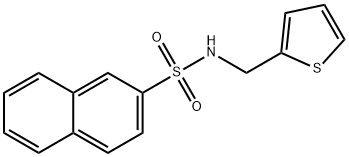 N-(thiophen-2-ylmethyl)naphthalene-2-sulfonamide Structural