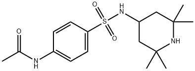 N-[4-[(2,2,6,6-tetramethylpiperidin-4-yl)sulfamoyl]phenyl]acetamide Structural
