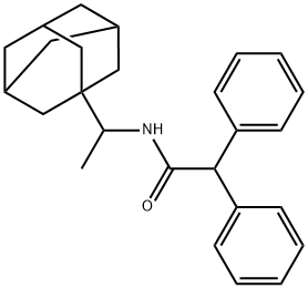 N-[1-(1-adamantyl)ethyl]-2,2-diphenylacetamide Structural