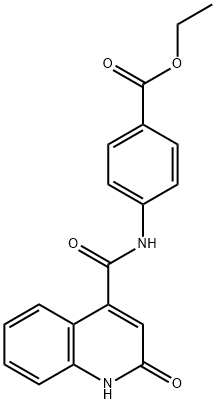 ethyl 4-[(2-oxo-1H-quinoline-4-carbonyl)amino]benzoate Structural