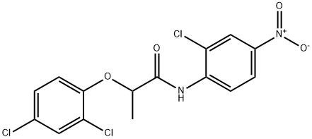 N-(2-chloro-4-nitrophenyl)-2-(2,4-dichlorophenoxy)propanamide Structural