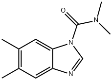 N,N,5,6-tetramethylbenzimidazole-1-carboxamide Structural