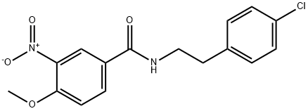 N-[2-(4-chlorophenyl)ethyl]-4-methoxy-3-nitrobenzamide Structural