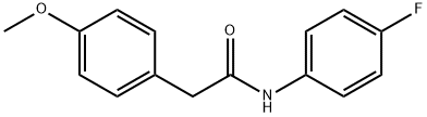 N-(4-fluorophenyl)-2-(4-methoxyphenyl)acetamide Structural