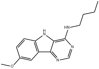 N-butyl-8-methoxy-5H-pyrimido[5,4-b]indol-4-amine Structural