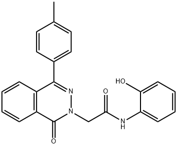 N-(2-hydroxyphenyl)-2-[4-(4-methylphenyl)-1-oxophthalazin-2-yl]acetamide Structural