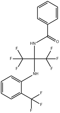 N-[1,1,1,3,3,3-hexafluoro-2-[2-(trifluoromethyl)anilino]propan-2-yl]benzamide Structural