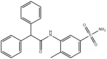 N-(2-methyl-5-sulfamoylphenyl)-2,2-diphenylacetamide Structural
