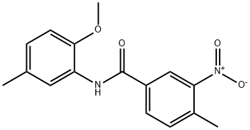 N-(2-methoxy-5-methylphenyl)-4-methyl-3-nitrobenzamide Structural