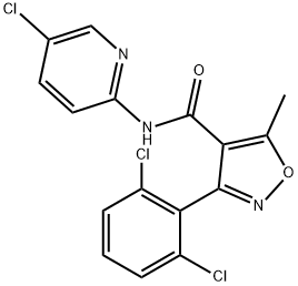 N-(5-chloropyridin-2-yl)-3-(2,6-dichlorophenyl)-5-methyl-1,2-oxazole-4-carboxamide Structural