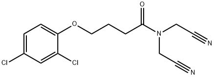 N,N-bis(cyanomethyl)-4-(2,4-dichlorophenoxy)butanamide Structural
