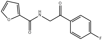 N-[2-(4-fluorophenyl)-2-oxoethyl]furan-2-carboxamide Structural