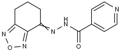 N-[(E)-6,7-dihydro-5H-2,1,3-benzoxadiazol-4-ylideneamino]pyridine-4-carboxamide Structural