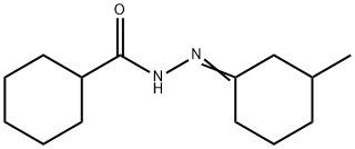 N-[(E)-(3-methylcyclohexylidene)amino]cyclohexanecarboxamide Structural