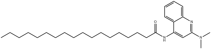 N-[2-(dimethylamino)quinolin-4-yl]octadecanamide Structural