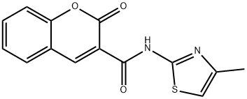 N-(4-methyl-1,3-thiazol-2-yl)-2-oxochromene-3-carboxamide Structural