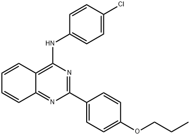 N-(4-chlorophenyl)-2-(4-propoxyphenyl)quinazolin-4-amine Structural