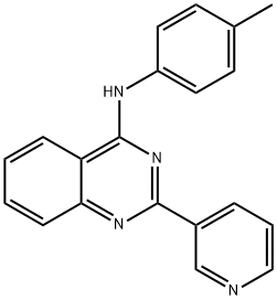 N-(4-methylphenyl)-2-pyridin-3-ylquinazolin-4-amine Structural