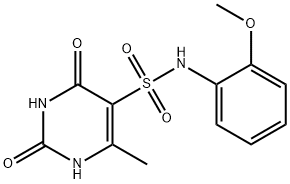 N-(2-methoxyphenyl)-6-methyl-2,4-dioxo-1H-pyrimidine-5-sulfonamide Structural