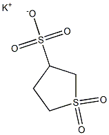 potassium 1,1-dioxothiolane-3-sulfonate Structural