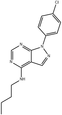 N-butyl-1-(4-chlorophenyl)pyrazolo[3,4-d]pyrimidin-4-amine Structural