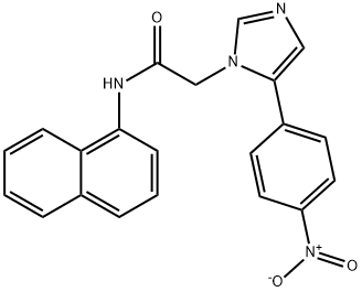 N-naphthalen-1-yl-2-[5-(4-nitrophenyl)imidazol-1-yl]acetamide Structural