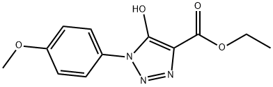 ethyl 5-hydroxy-1-(4-methoxyphenyl)-1H-1,2,3-triazole-4-carboxylate Structural