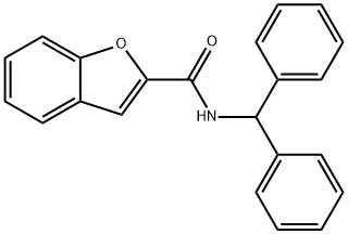 N-benzhydryl-1-benzofuran-2-carboxamide Structural