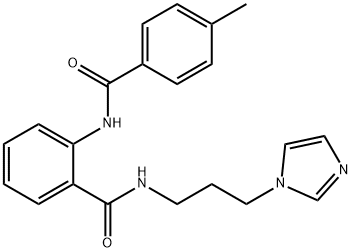 N-(3-imidazol-1-ylpropyl)-2-[(4-methylbenzoyl)amino]benzamide Structural