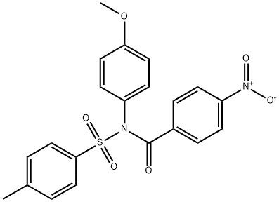 N-(4-methoxyphenyl)-N-(4-methylphenyl)sulfonyl-4-nitrobenzamide Structural