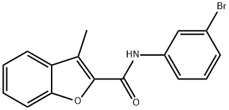 N-(3-bromophenyl)-3-methyl-1-benzofuran-2-carboxamide Structural