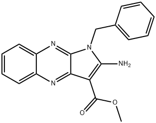 methyl 2-amino-1-benzylpyrrolo[3,2-b]quinoxaline-3-carboxylate Structural