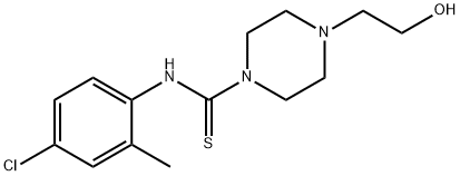 N-(4-chloro-2-methylphenyl)-4-(2-hydroxyethyl)piperazine-1-carbothioamide Structural