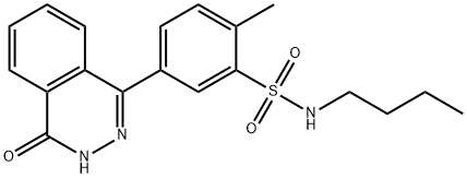 N-butyl-2-methyl-5-(4-oxo-3H-phthalazin-1-yl)benzenesulfonamide Structural