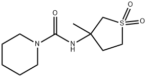 N-(3-methyl-1,1-dioxothiolan-3-yl)piperidine-1-carboxamide Structural