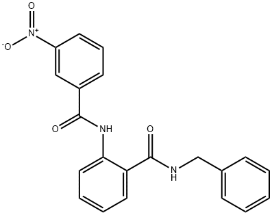 N-benzyl-2-[(3-nitrobenzoyl)amino]benzamide Structural