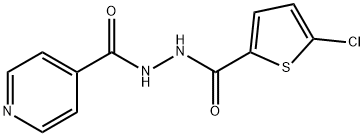 N'-(5-chlorothiophene-2-carbonyl)pyridine-4-carbohydrazide Structural