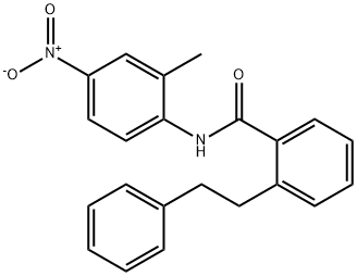 N-(2-methyl-4-nitrophenyl)-2-(2-phenylethyl)benzamide Structural