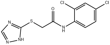 N-(2,4-dichlorophenyl)-2-(1H-1,2,4-triazol-5-ylsulfanyl)acetamide Structural