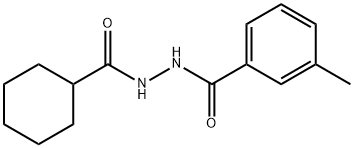 N'-(cyclohexanecarbonyl)-3-methylbenzohydrazide Structural