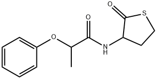 N-(2-oxothiolan-3-yl)-2-phenoxypropanamide Structural