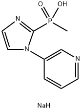 sodium methyl-(1-pyridin-3-ylimidazol-2-yl)phosphinate Structural