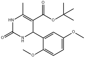 tert-butyl 4-(2,5-dimethoxyphenyl)-6-methyl-2-oxo-3,4-dihydro-1H-pyrimidine-5-carboxylate Structural