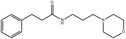 N-(3-morpholin-4-ylpropyl)-3-phenylpropanamide Structural