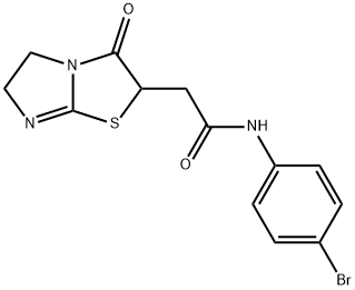 N-(4-bromophenyl)-2-(3-oxo-5,6-dihydroimidazo[2,1-b][1,3]thiazol-2-yl)acetamide Structural